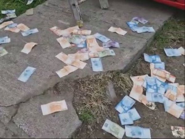 Rancagua. Asalto. Dinero en el suelo.
