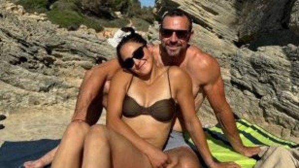 <p>María José Maillard. Pareja en la playa. </p>