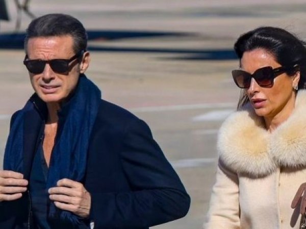 Luis Miguel y su novia Paloma.