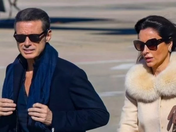 Luis Miguel y su novia Paloma.