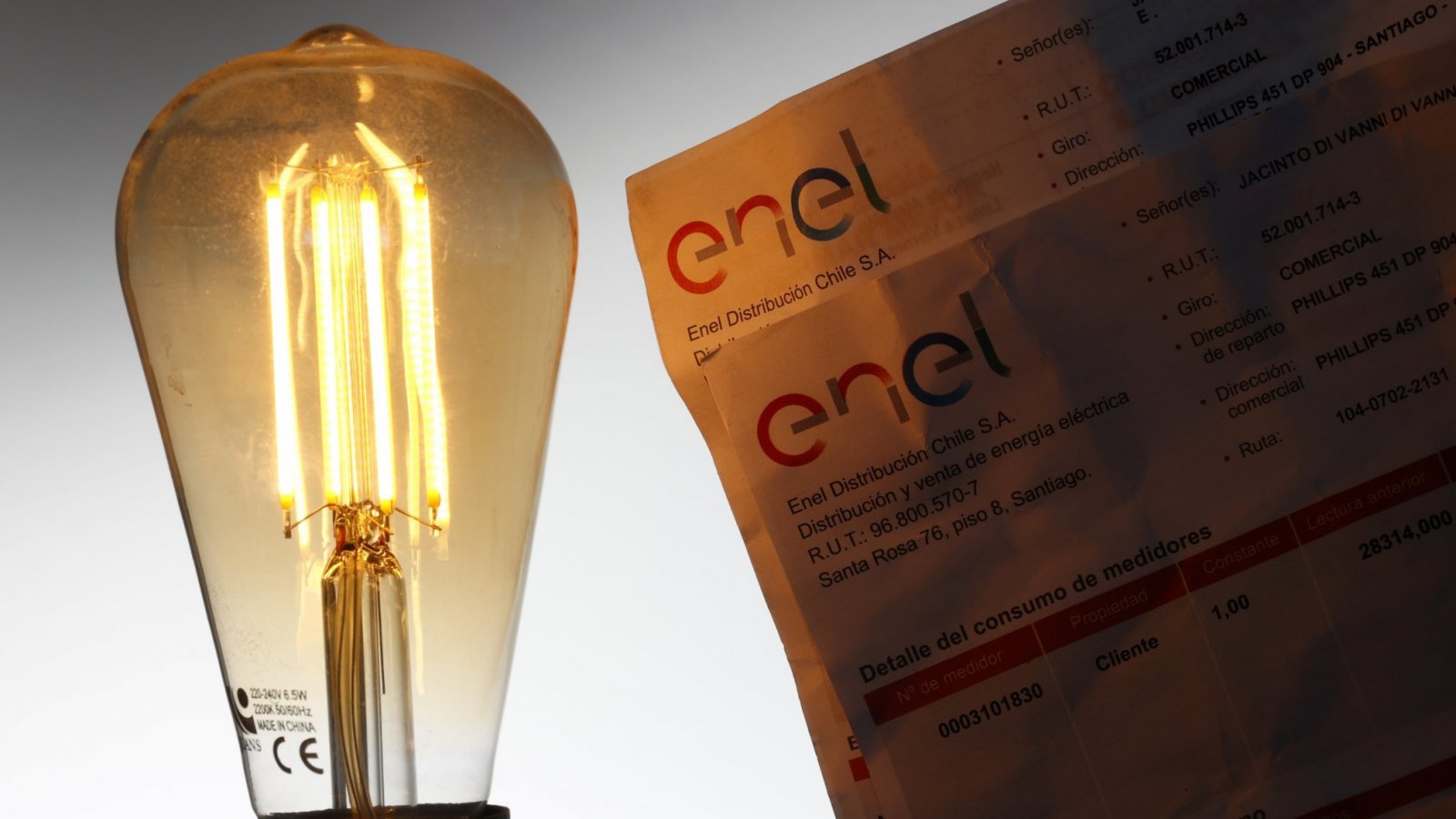 Cuenta de la luz.
