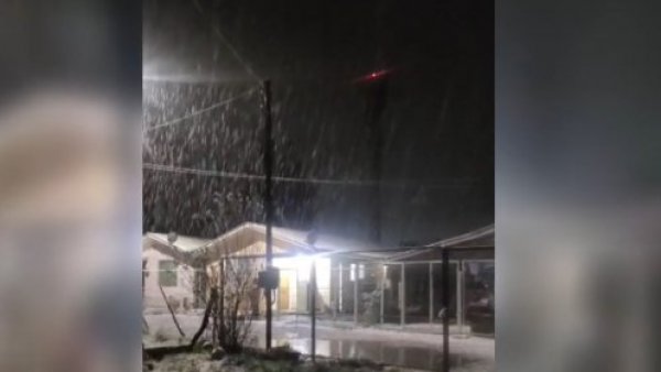 Las imágenes que dejó la caída de nieve en la zona central del país
