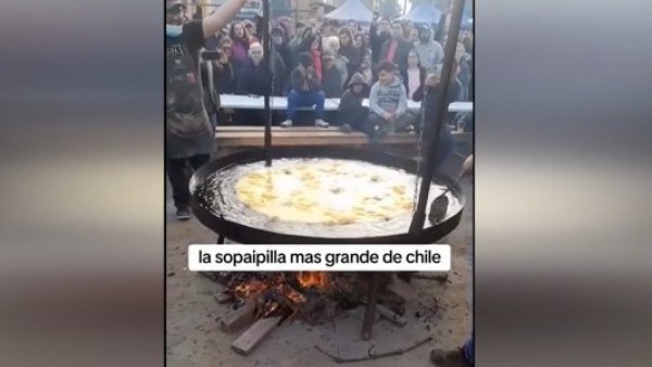 San Vicente de Tagua Tagua se luce con la sopaipilla más grande de Chile
