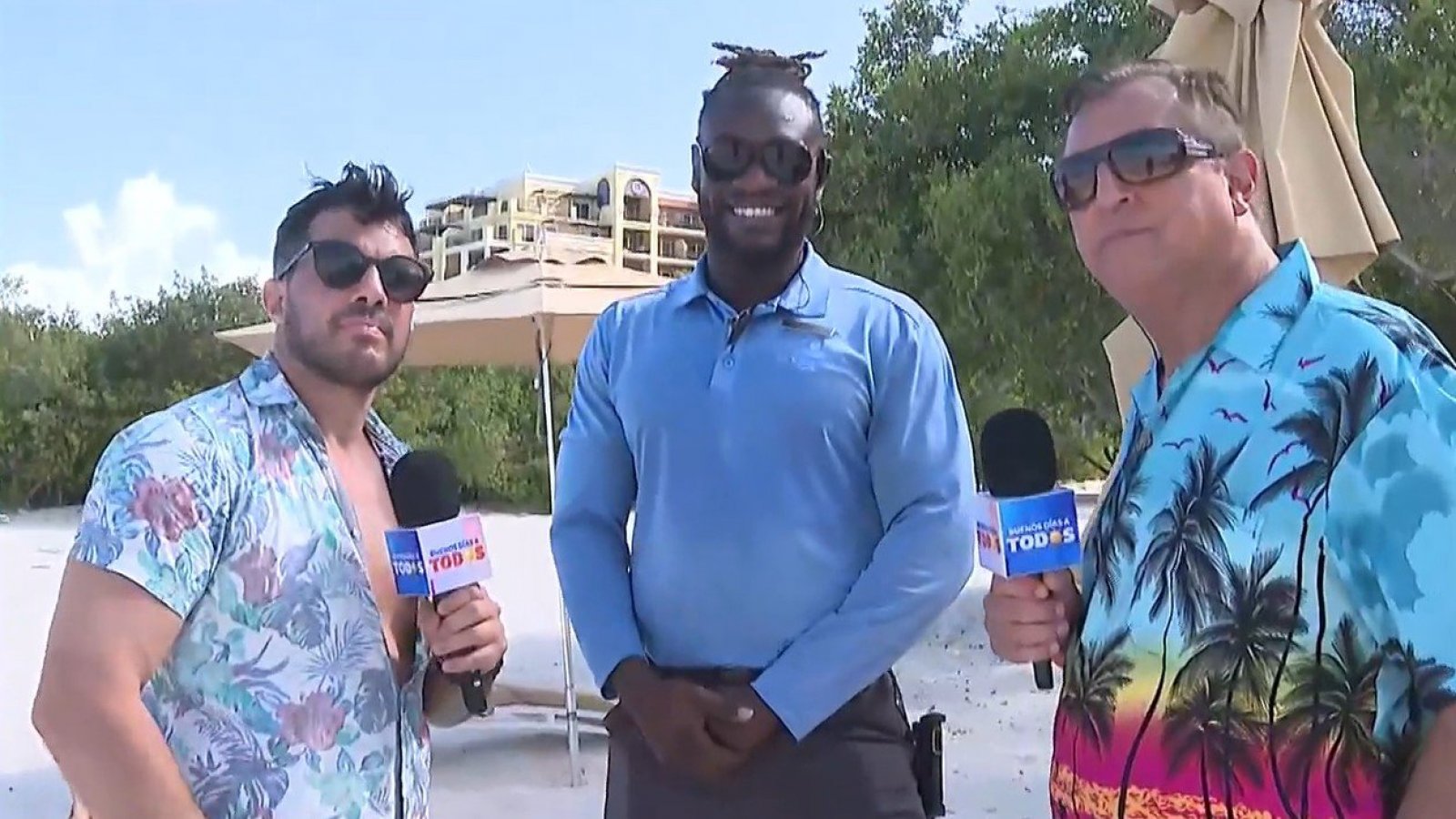 Simón e Iván llegaron hasta el hotel de los famosos en Aruba
