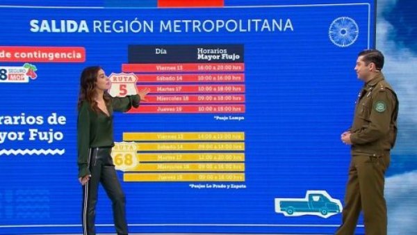 Carabineros entrega recomendaciones ante masiva salida de vehículos de Santiago
