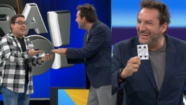 Esperó 7 años para reencontrarse con Daniel Fuenzalida y hacer truco de magia con carta que le firmó
