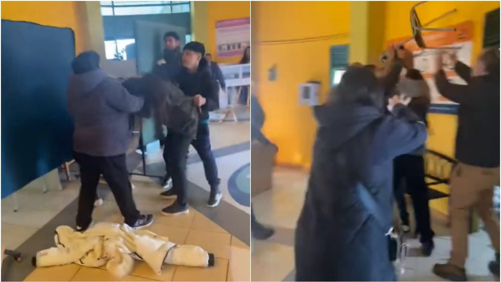 Pelea. Apoderados. Liceo de Quilpué.