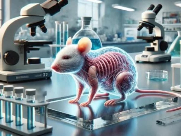 Rata de laboratorio. Rayos X.