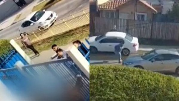 Riña de apoderados terminó con atropellos y apuñalados en colegio de Puente Alto
