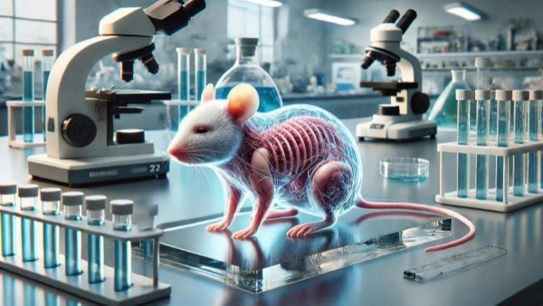 <p>Rata de laboratorio. Rayos X. </p>