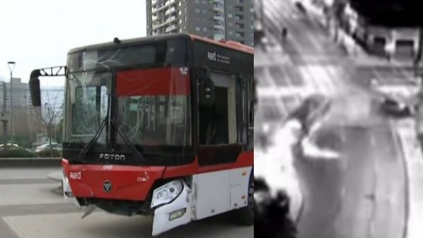 Impactante registro: Vehículo no respetó luz roja e impacta a bus en San Miguel
