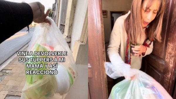 "¡Esto es mío!": La viral reacción de una madre al recibir de vuelta todos sus tuppers
