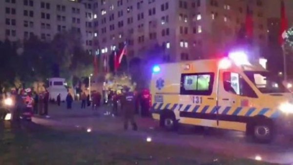 Hombre se prendió fuego frente al Palacio de La Moneda

