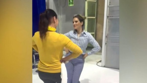 María Luisa Godoy se prepara para el 18 con clases de cueca con el Bafochi
