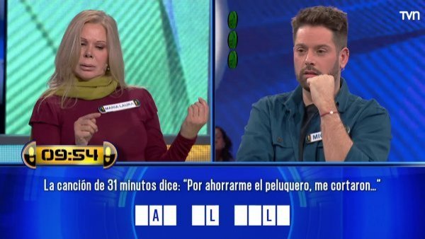 María Laura Donoso no reconoció canción de 31 minutos y cayó ante Michael Roldán