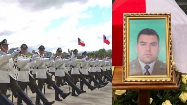 Carabineros rinde homenaje a su mártir, el mayor Emmanuel Sánchez durante la Parada Militar 2024
