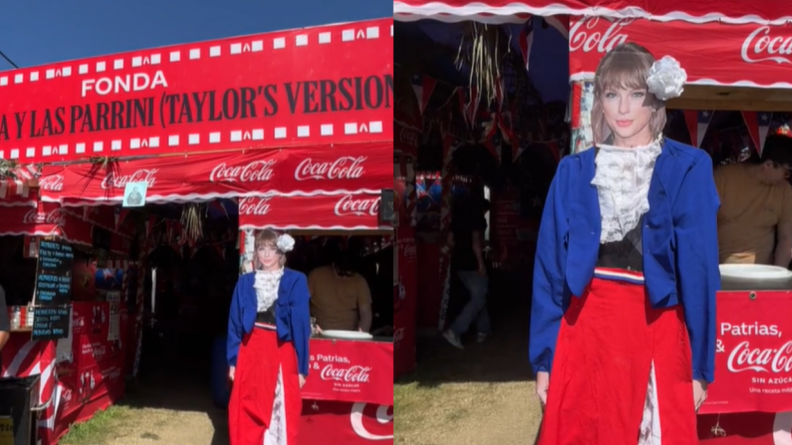 ¡Huasa Taylor's Version!: imagen de la cantante en fonda dieciochera es viral en redes sociales
