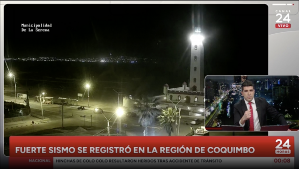 Sismo 5.5 se registró en la región de Coquimbo
