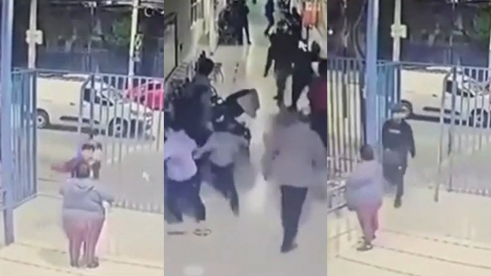 Para rematar a su víctima: Imágenes revelan el pánico en Cesfam tras ingreso de hombre armado
