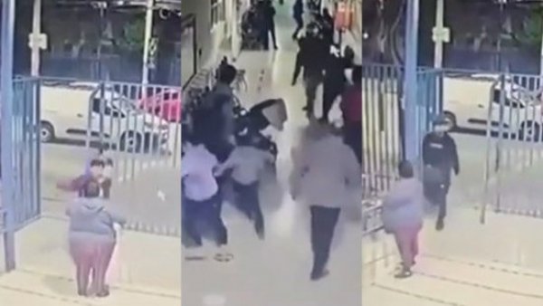 Para rematar a su víctima: Imágenes revelan el pánico en Cesfam tras ingreso de hombre armado
