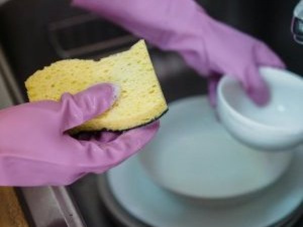 Esponja. Lavar platos.