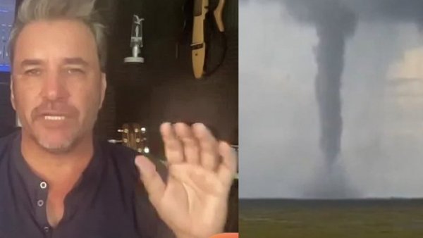 Douglas: "El tornado se está formando muy cerca de mi casa"
