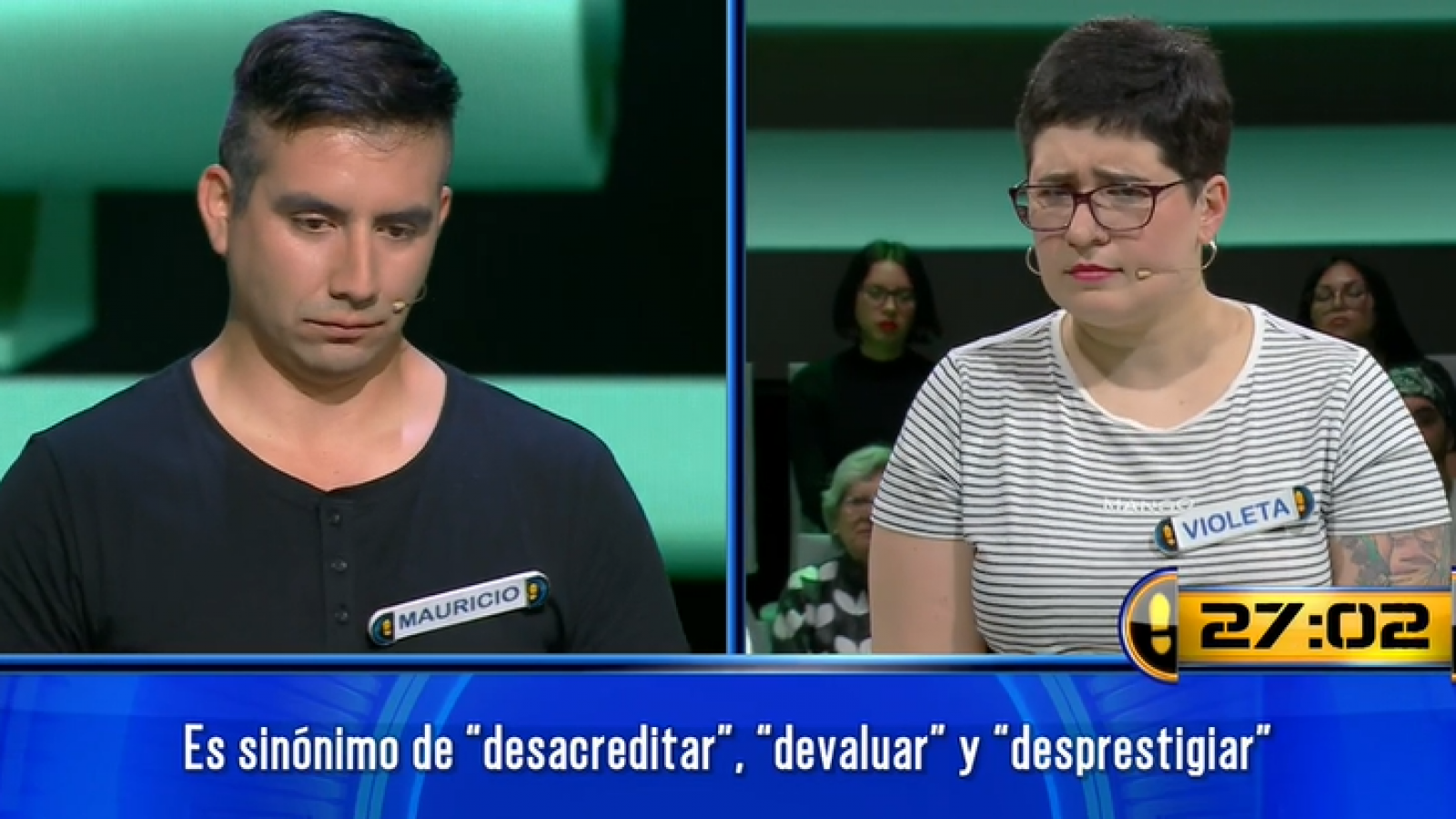 Duelo de "los mejores": revive el infartante juego entre Mauricio y Violeta
