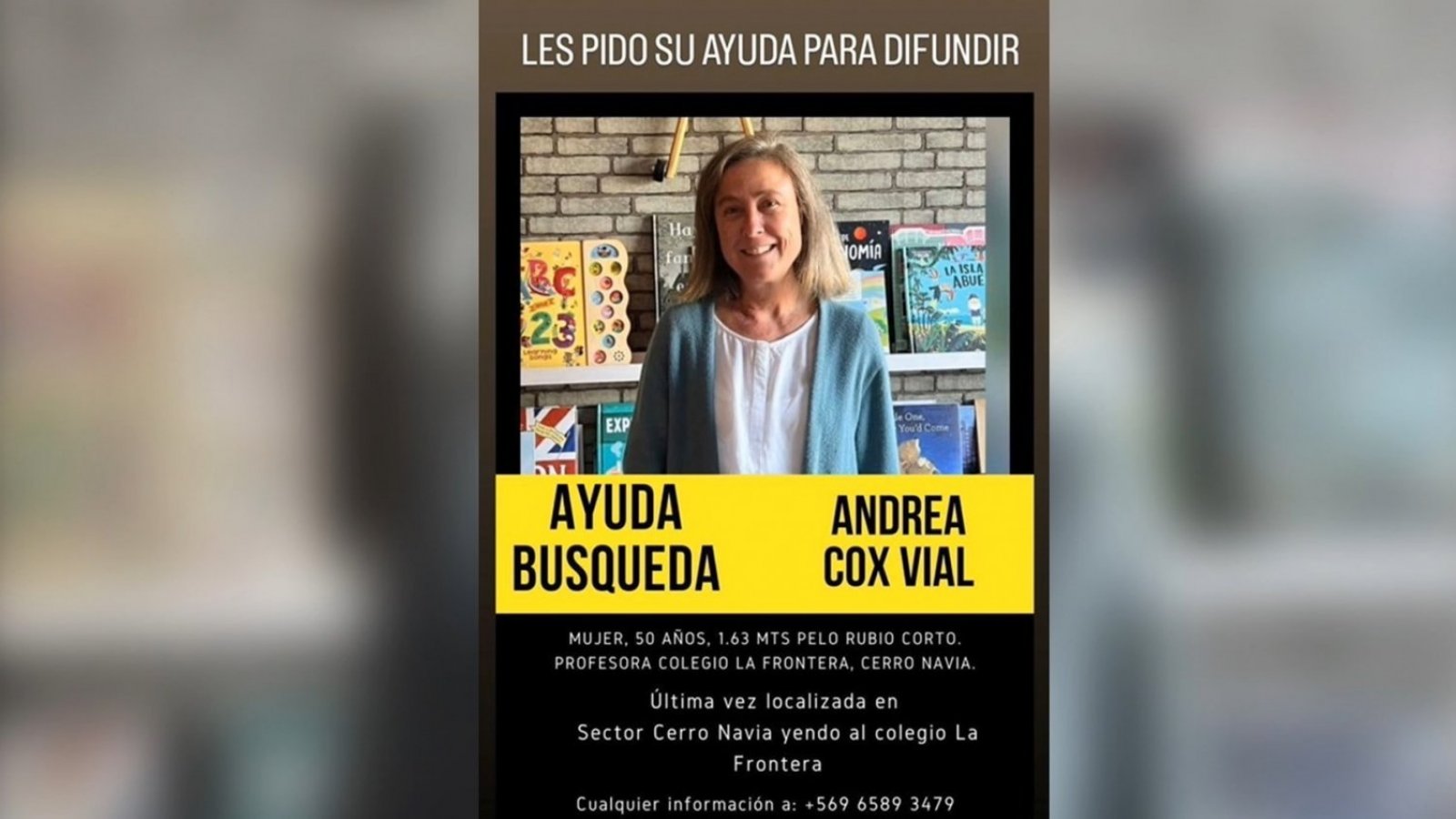 Su familia está desesperada: Profesora fue al colegio donde trabaja y nunca llegó
