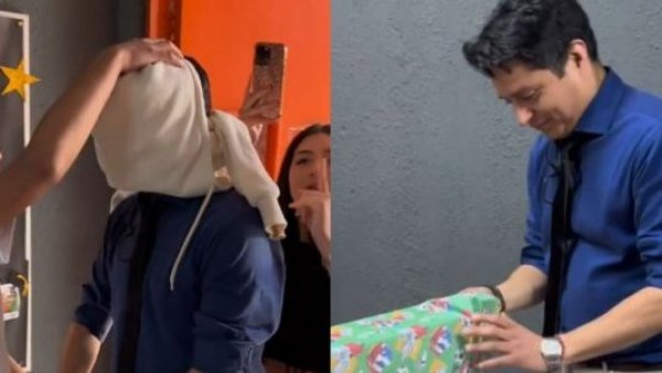 Alumnos regalan una PlayStation 5 a su profesor y esta fue su reacción
