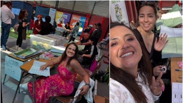 Pamela Leiva comparte su primera como vocal de mesa: "Como volver al colegio"
