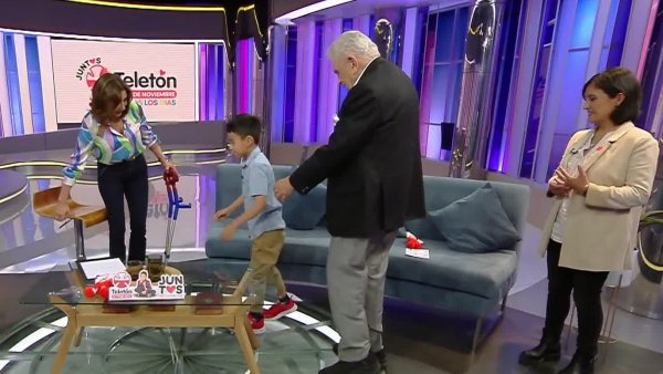 Niño embajador nos muestra sus avances gracias a la Teletón
