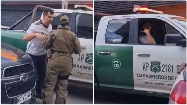 Punta Arenas: Carabinero en estado de ebriedad se sube a patrulla en celebración por campeonato de Colo Colo
