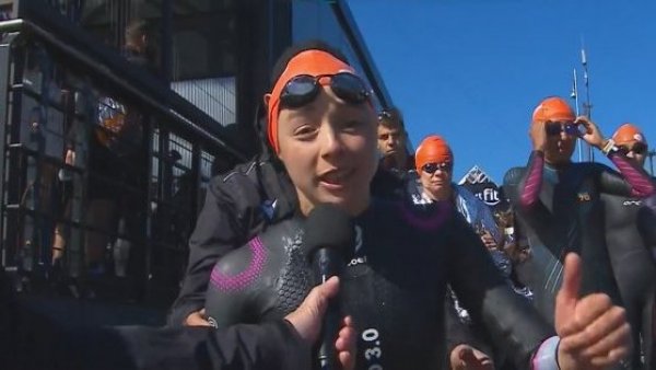 "Competir y sonreír llegando a la meta": El optimista mensaje de Macarena Salazar al partir el Ironman 70.3 de Valdivia
