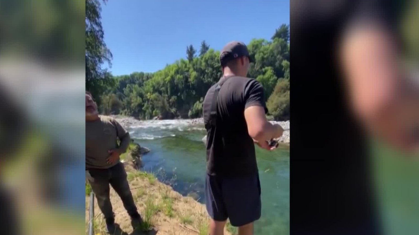 "Salgan de mi río": Hombre expulsa a pescador deportivo
