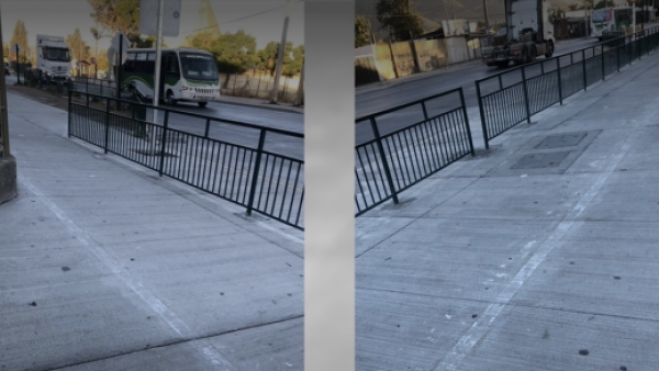 ¡Misión cumplida!: Borran la ciclovía pintada en plena vereda y al frente de colegio
