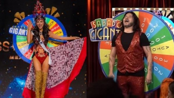 Felipe Avello se hace viral por imitar traje típico de Emilia Dides en Miss Universo 2024
