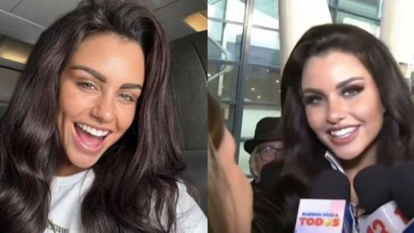 "¡Chileeee!": Emilia Dides es sorprendida con multitudinario recibimiento en el aeropuerto
