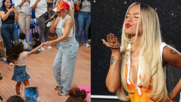 Emotivo gesto: Karol G lleva regalos de navidad a niños de madres adolescentes
