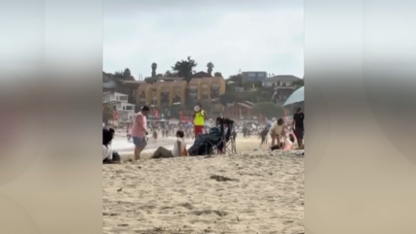 "Me voy a poner repesado": Viralizan a salvavidas que advierte el uso de parlantes en la playa
