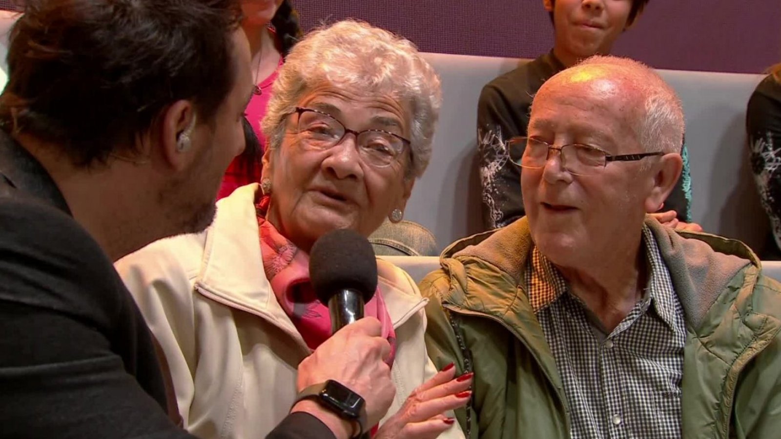 ¡Qué emoción! Pareja vino a celebrar sus 61 años de matrimonio a "¡Ahora Caigo!"
