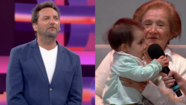 Hasta llegó una guagua: toda la familia llegó a apoyar a concursante en ¡Ahora Caigo!
