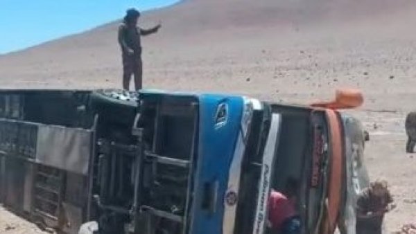 Dos fallecidos y al menos 40 heridos deja accidente de bus en ruta 5 Norte

