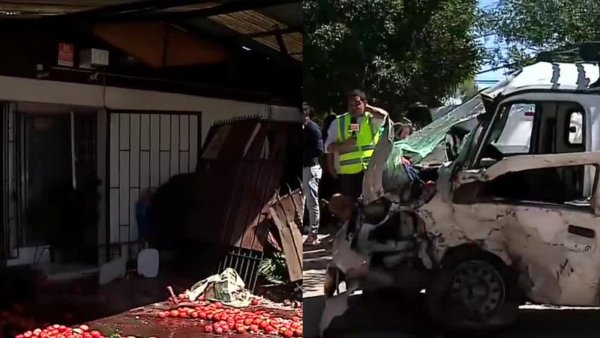 Impactante registro: conductor chocó contra una casa tras evadir fiscalización en Lo Prado
