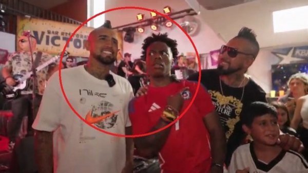 Con fiesta en Pedro Aguirre Cerda: Speed se juntó con Arturo Vidal
