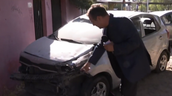 ¿Quién responde?: Arrendó su auto, lo volcaron y lo dejaron abandonado
