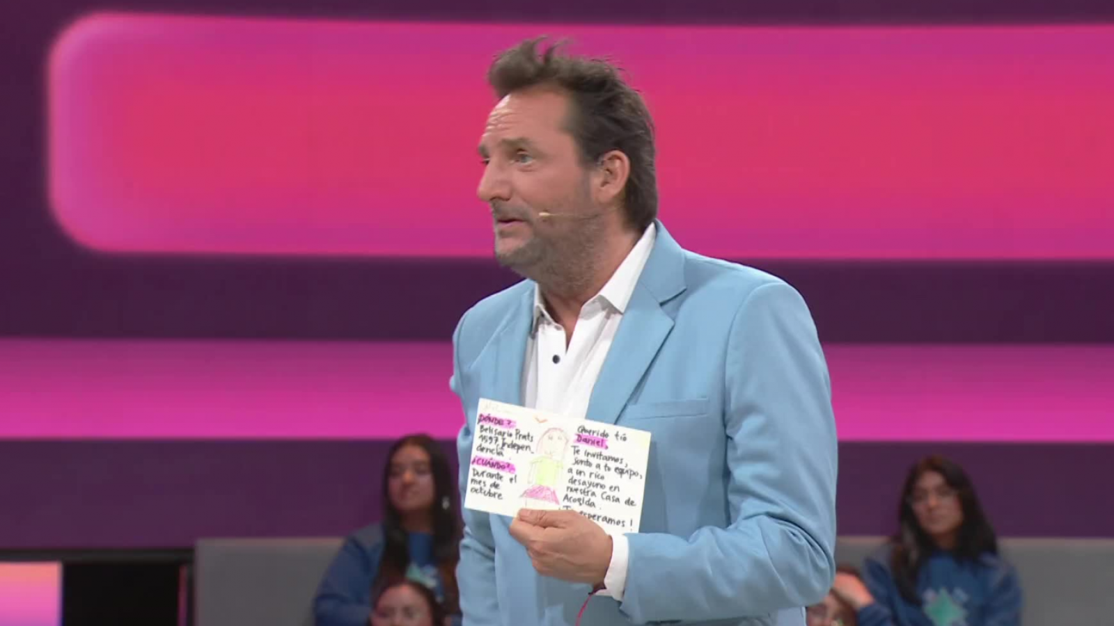 "Querido tío Daniel": equipo de "Ahora Caigo" recibe invitación de los niños de COAR
