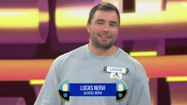 ¡Lucas Nervi es el primer líder de la noche!
