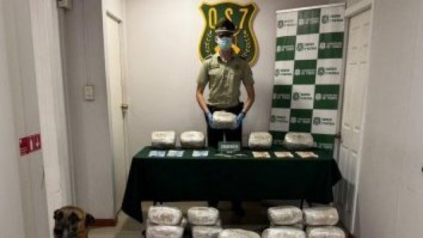 Detienen a tres bolivianos por tráfico de marihuana en Coquimbo
