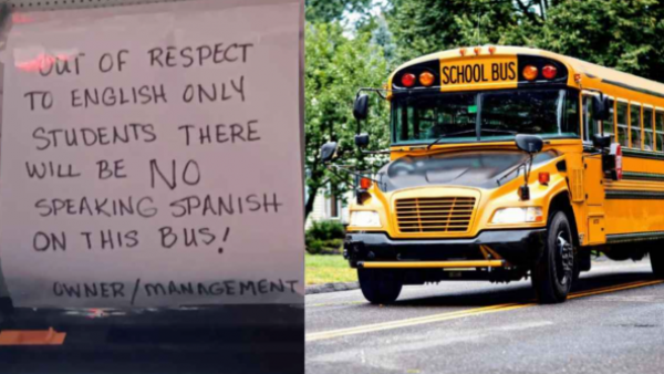 Estados Unidos: Conductor de bus escolar es suspendido al prohibir a los niños hablar español
