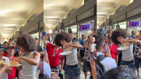 Noel Robinson probó el completo por primera vez y su reacción se volvió viral
